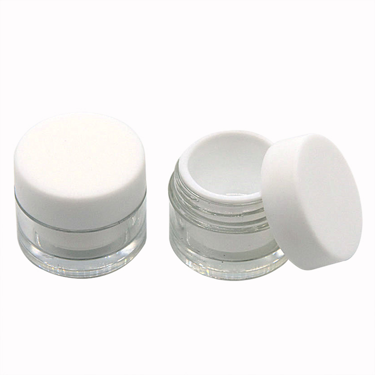 Mini 5g 10g Thick Wall Jar Sample Luxury Acrylic Packaging Jar Plastic Cosmetic Jar Face Cream Containers