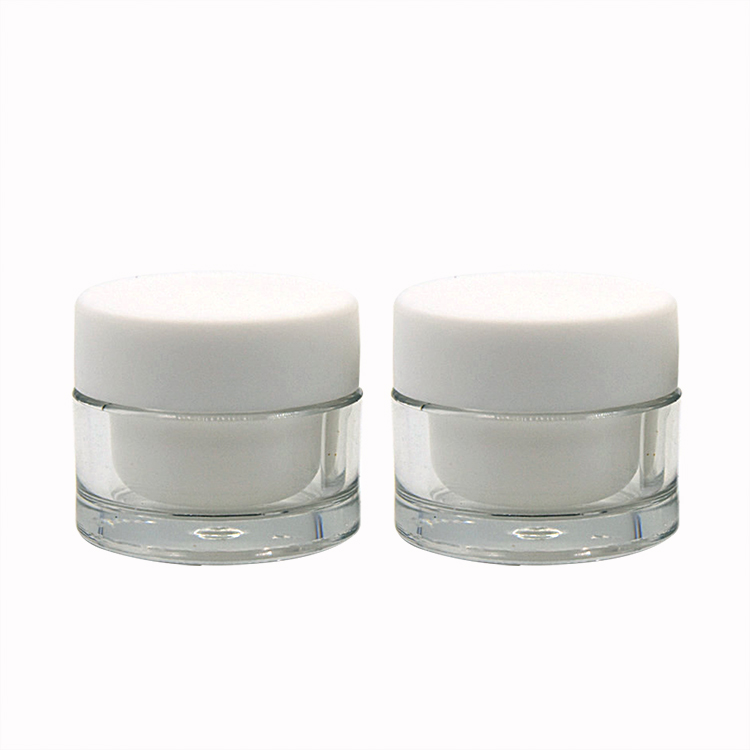 Mini 5g 10g Thick Wall Jar Sample Luxury Acrylic Packaging Jar Plastic Cosmetic Jar Face Cream Containers