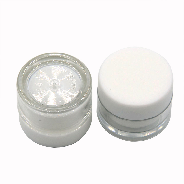 Mini 5g 10g Thick Wall Jar Sample Luxury Acrylic Packaging Jar Plastic Cosmetic Jar Face Cream Containers