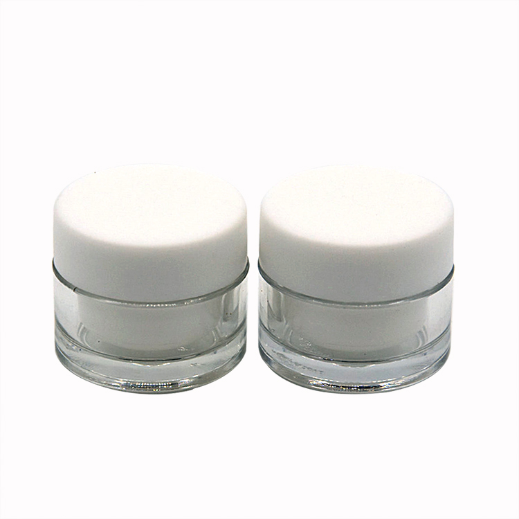 Mini 5g 10g Thick Wall Jar Sample Luxury Acrylic Packaging Jar Plastic Cosmetic Jar Face Cream Containers