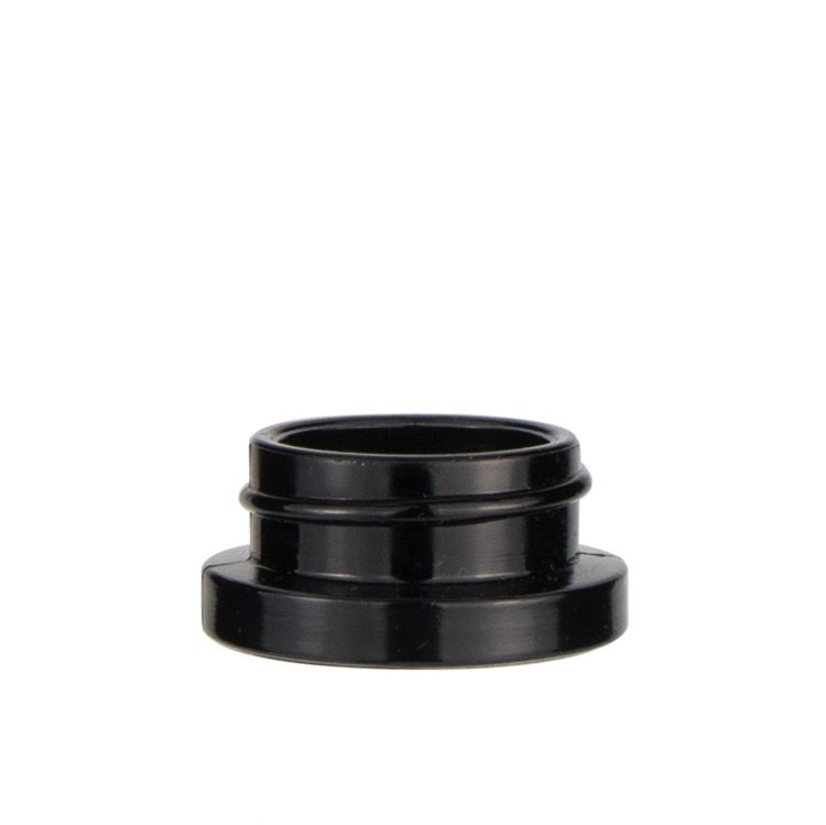 Mini 5g black violet colored cylindrical glass canister UV gel glass jar with lids lip balm ball container jars with CRC cap
