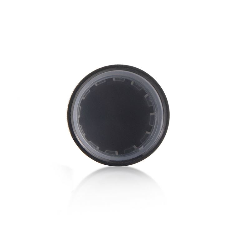 Mini 5g black violet colored cylindrical glass canister UV gel glass jar with lids lip balm ball container jars with CRC cap