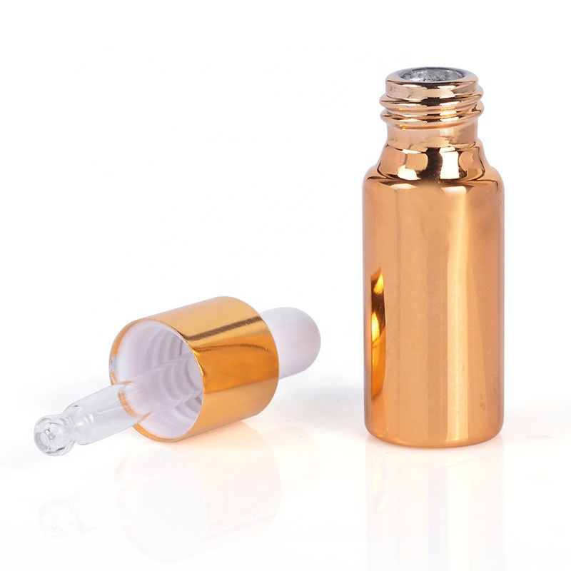 Mini 5ml 10ml UV Coating Color Glass Bottles Glass Dropper Bottle for Essential Oil