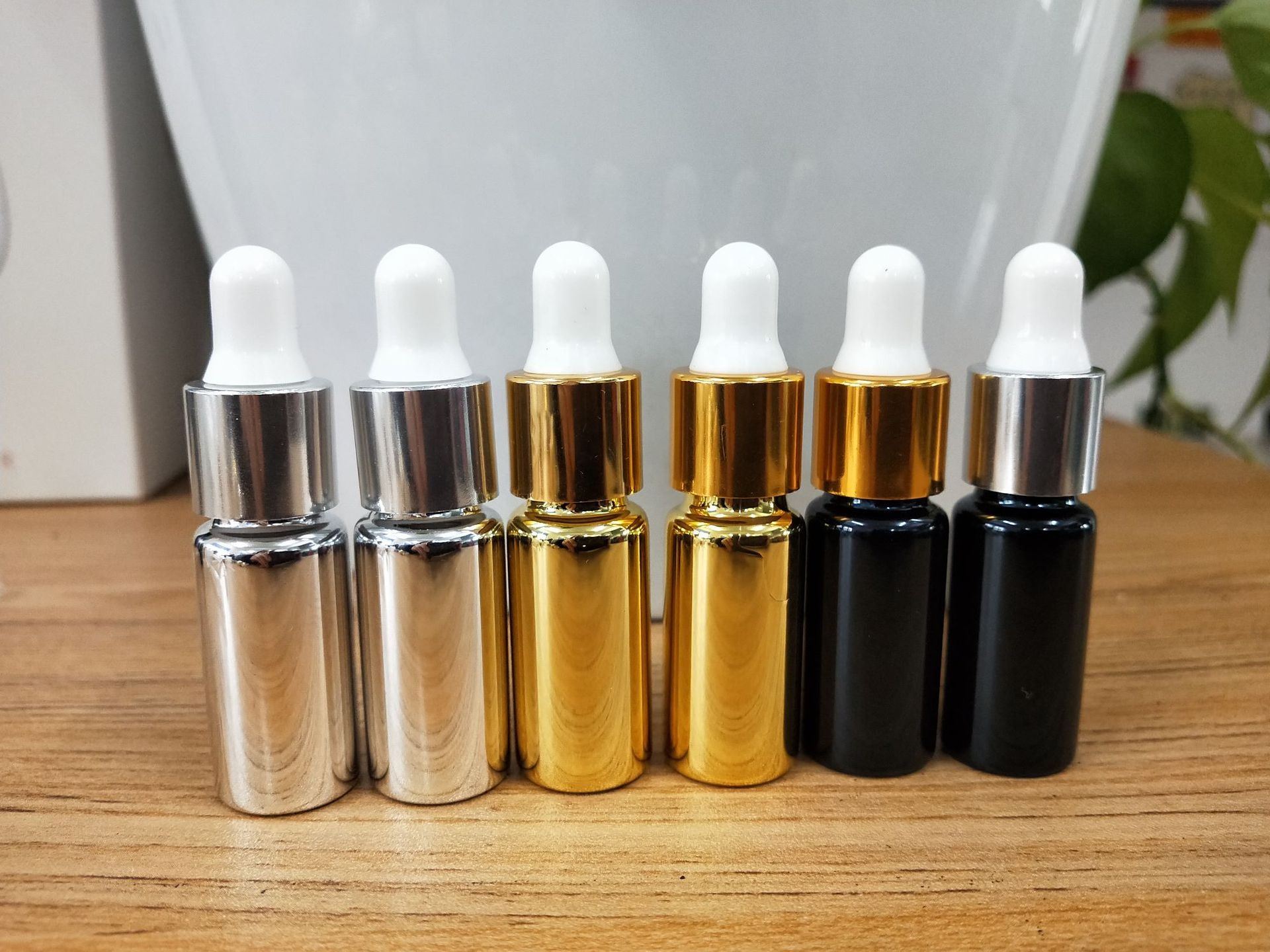 Mini 5ml 10ml UV Coating Color Glass Bottles Glass Dropper Bottle for Essential Oil