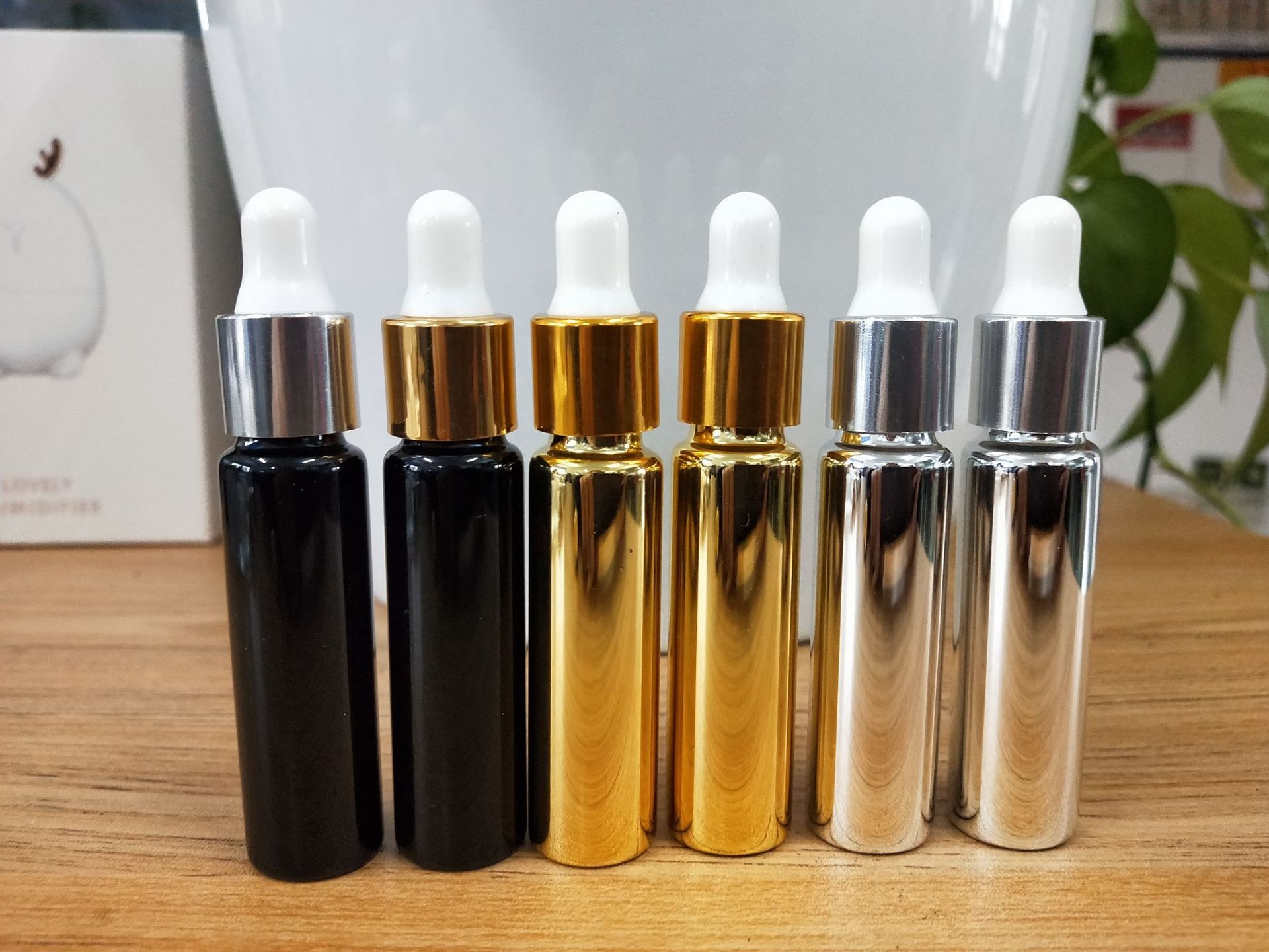 Mini 5ml 10ml UV Coating Color Glass Bottles Glass Dropper Bottle for Essential Oil