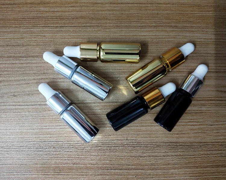 Mini 5ml 10ml UV Coating Color Glass Bottles Glass Dropper Bottle for Essential Oil