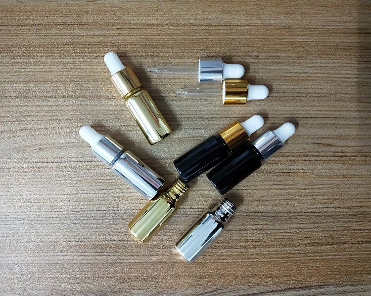 Mini 5ml 10ml UV Coating Color Glass Bottles Glass Dropper Bottle for Essential Oil
