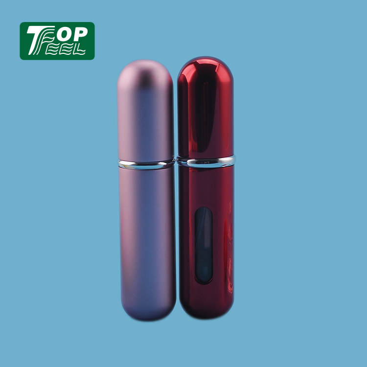 Mini 5ml Colorful Fancy Plastic Refillable Perfume Spray Pump Bottles