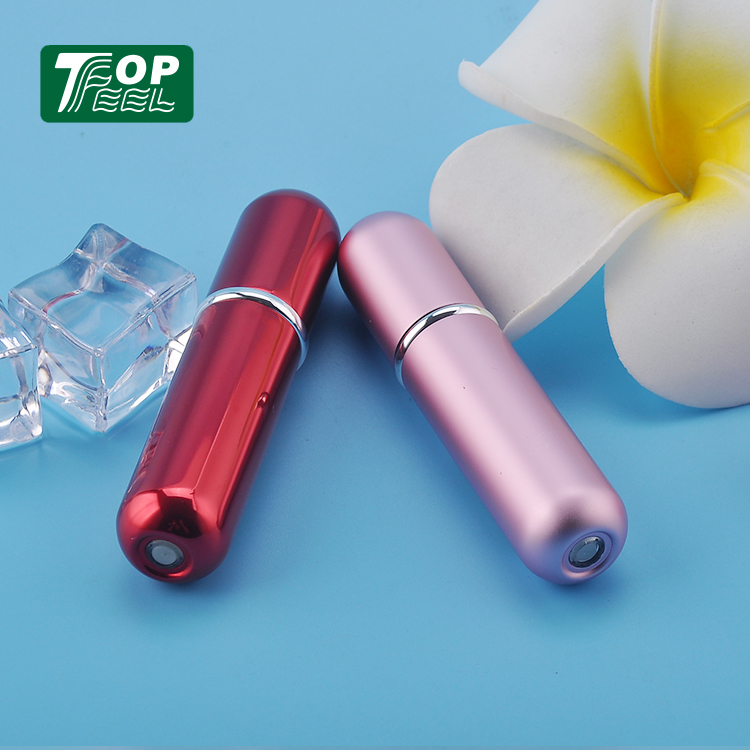 Mini 5ml Colorful Fancy Plastic Refillable Perfume Spray Pump Bottles