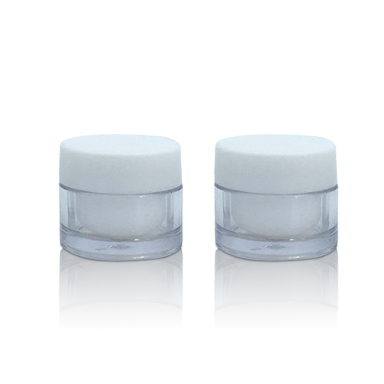 Mini 5ml Cosmetique Pot Cute 5g Small Plastic Container Nail Gel Polish Eye Sample Cream Acrylic Cosmetic Jar