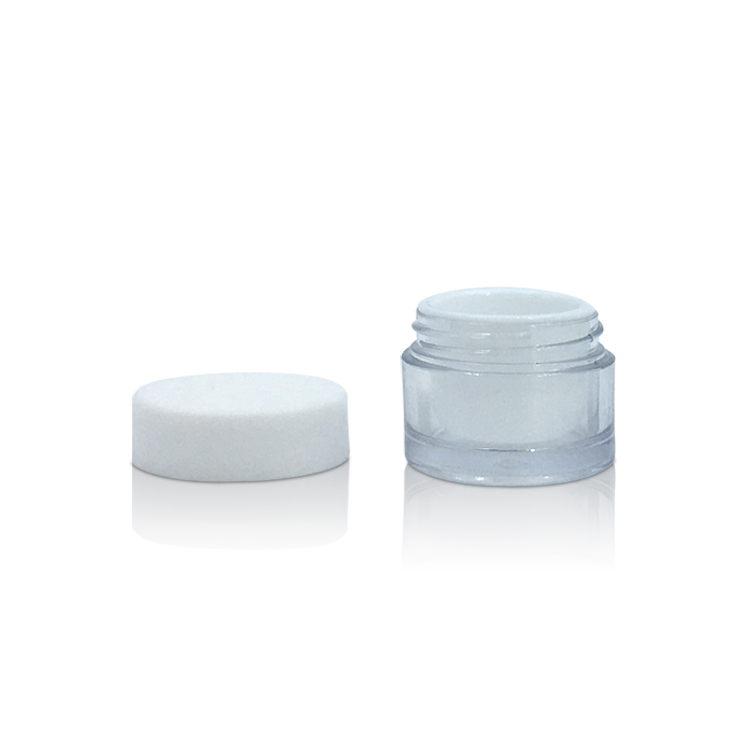 Mini 5ml Cosmetique Pot Cute 5g Small Plastic Container Nail Gel Polish Eye Sample Cream Acrylic Cosmetic Jar