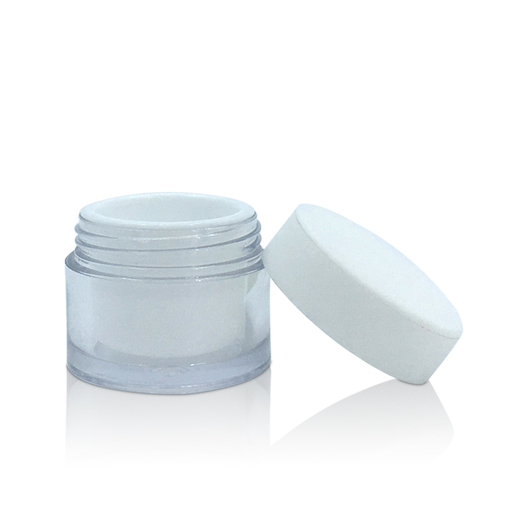 Mini 5ml Cosmetique Pot Cute 5g Small Plastic Container Nail Gel Polish Eye Sample Cream Acrylic Cosmetic Jar