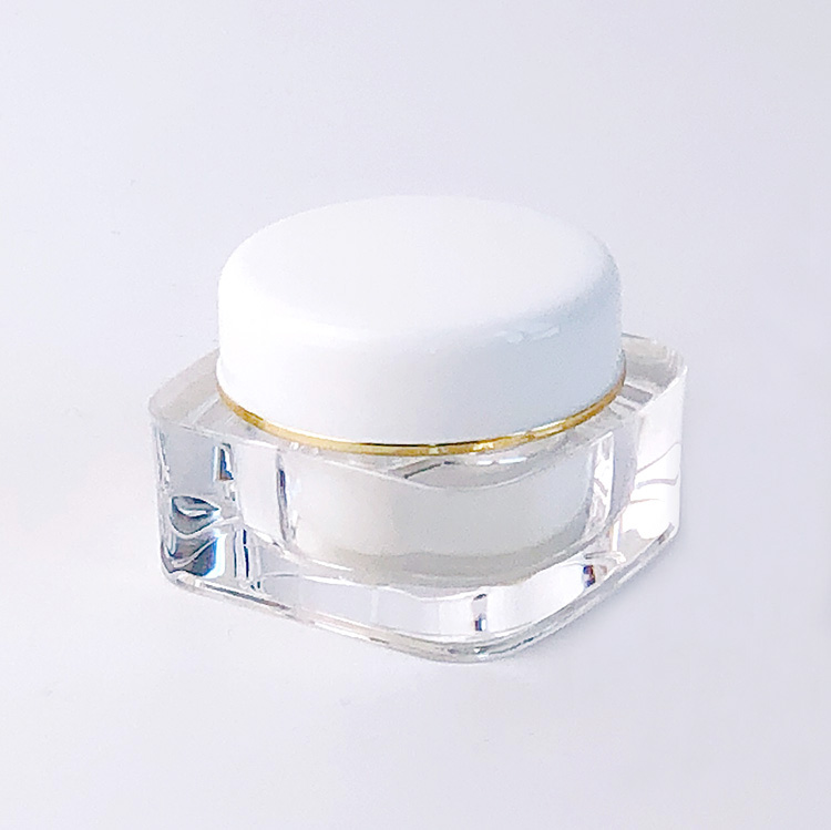 Mini 5ml cosmetique pot cute 5g small plastic container disposable nail gel polish eye sample cream acrylic cosmetic jar