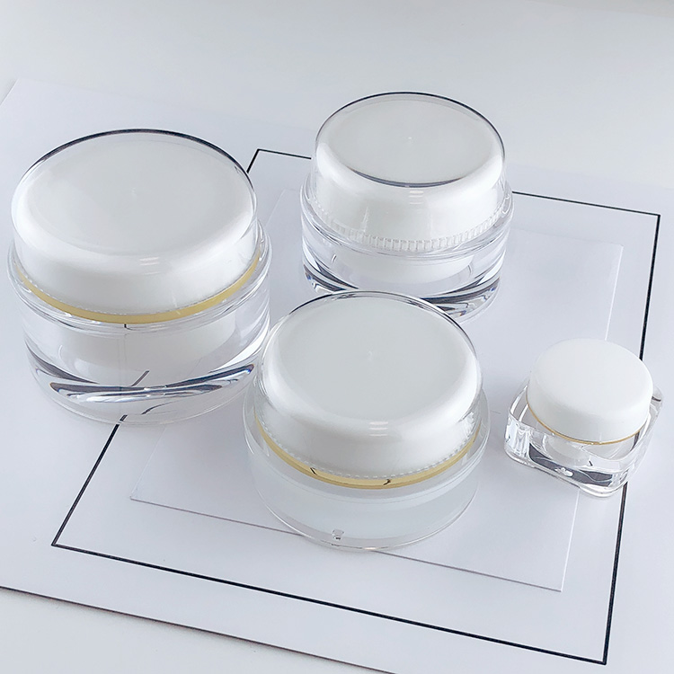 Mini 5ml cosmetique pot cute 5g small plastic container disposable nail gel polish eye sample cream acrylic cosmetic jar