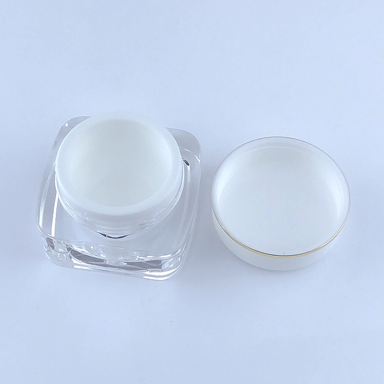 Mini 5ml cosmetique pot cute 5g small plastic container disposable nail gel polish eye sample cream acrylic cosmetic jar
