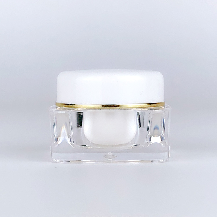 Mini 5ml cosmetique pot cute 5g small plastic container disposable nail gel polish eye sample cream acrylic cosmetic jar
