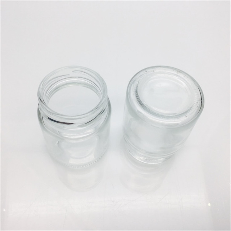 Mini 60ml empty glass cans for candy canning child resistant glass jar in stock wholesale