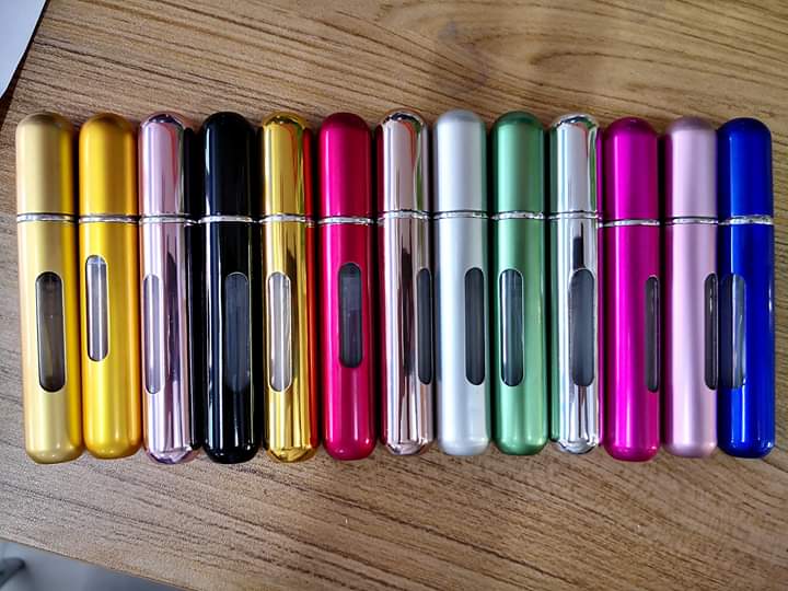 Mini 8ml Bottom Refillable Portable Pocket Spray Atomizer Aluminum Perfume Bottles Parfum Aluminum Atomizers Wholesale