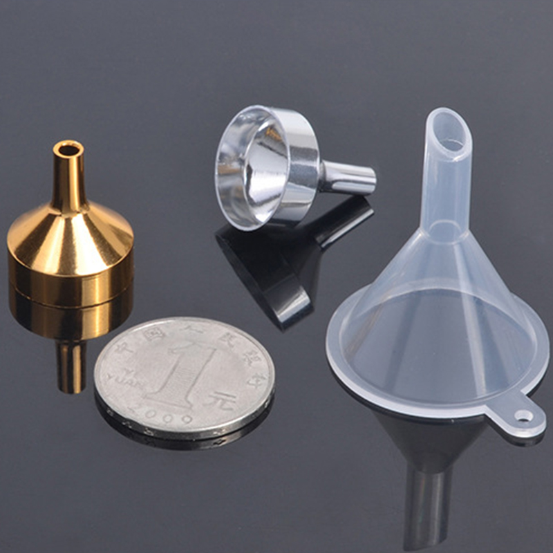 Mini Aluminum Funnels for Perfume&Essential Oil Bottle Refilling Plastic Syringe&Nozzle Parfum Transfer Decanting Tools