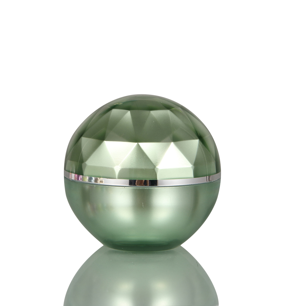 Mini Colorful Clear Transparent Ball Shape Plastic Cream Jar For Cosmetic Packaging