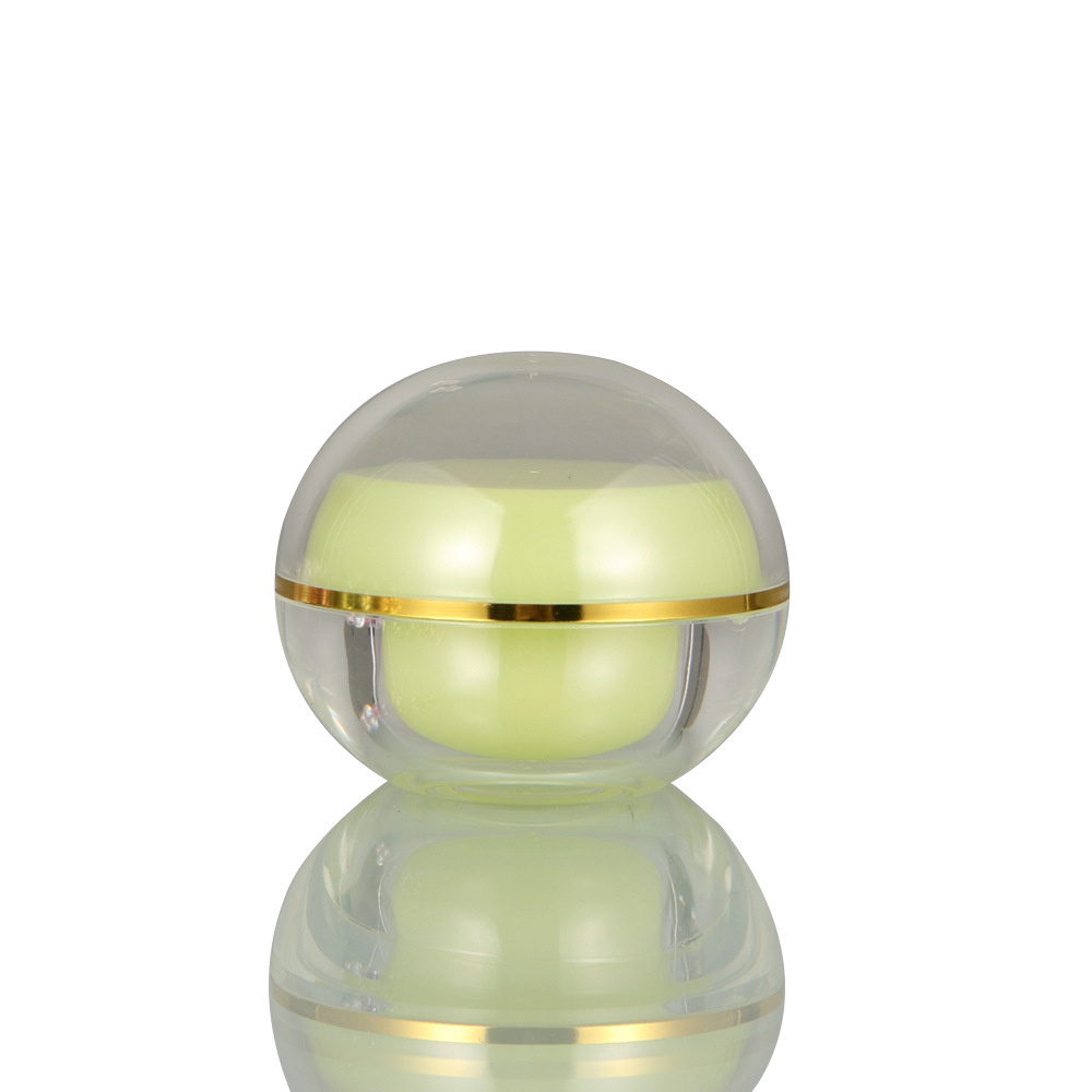 Mini Colorful Clear Transparent Ball Shape Plastic Cream Jar For Cosmetic Packaging