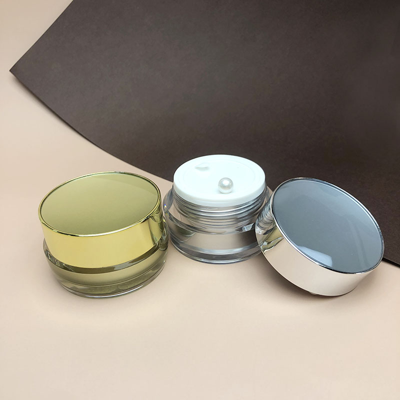 Mini Colorful round Clear 10g 15g plastic  Cream Jar  cosmetic cream jar acrylic
