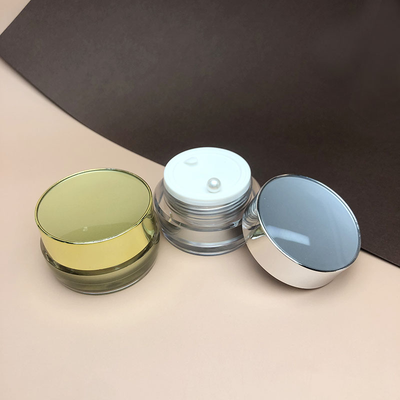 Mini Colorful round Clear 10g 15g plastic Cream Jar cosmetic cream jar acrylic