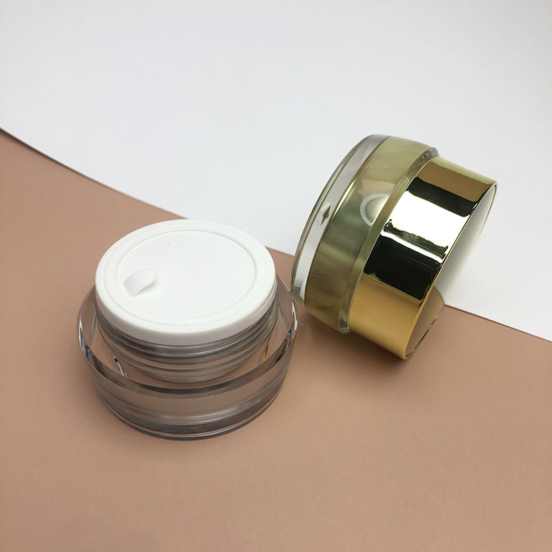 Mini Colorful round Clear 10g 15g plastic Cream Jar cosmetic cream jar acrylic