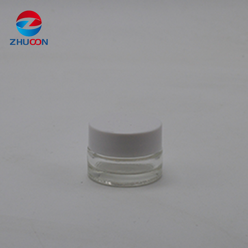 Mini Cosmetic Container 5ml 7ml 9ml Jar Square Cube Glass Jar Food Grade For Extract Concentrate Wax Child Resistance Lid