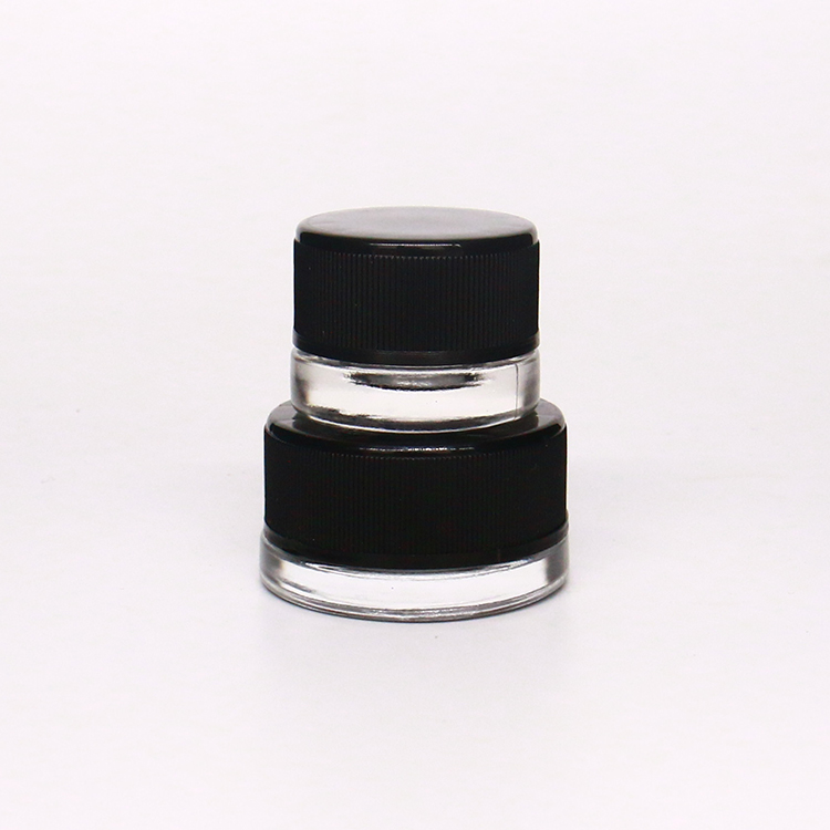 Mini Cosmetic Eye Cream Glass Concentrate Jars with CR Lid
