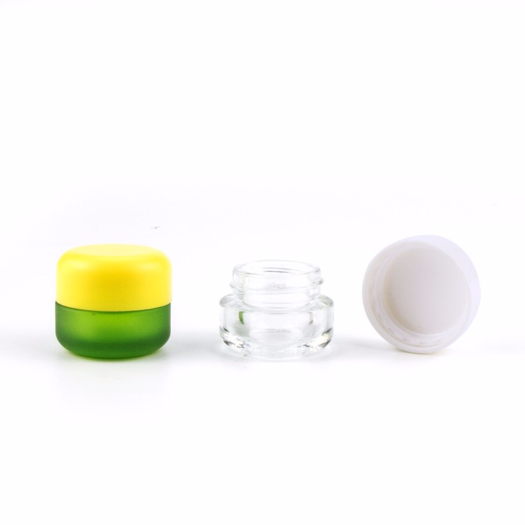Mini Cream Glass Jar/Container Cosmetic 3g 5g 10g Clear Small Cream Glass Jar for Eye Gel Lip Balm