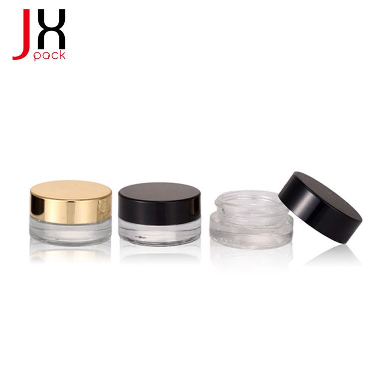 Mini Cream Glass Jar/Container Cosmetic 3g 5g 10g Clear Small Cream Glass Jar for Eye Gel Lip Balm