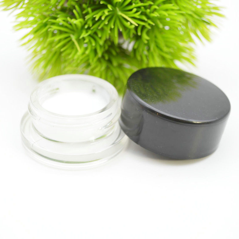 Mini Cream Glass Jar/Container Cosmetic 9g Clear Small Cream Glass Jar for Eye Gel Lip Balm