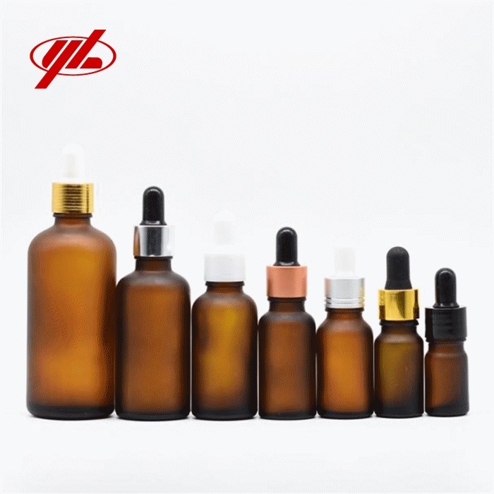 Mini Empty Amber Bottle 1ml 2ml 3ml 5ml Essential Oil Bottle Small Glass Vials
