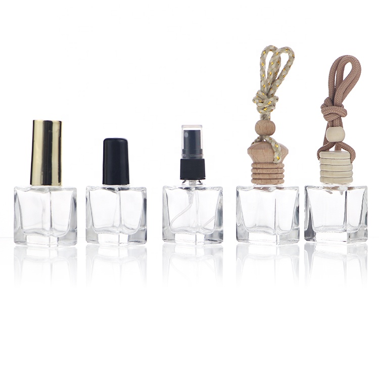 Mini Empty Hanging Diffuser Glass Bottle Clear Nail Polish Bottle Spray Atomizer Perfume Bottles