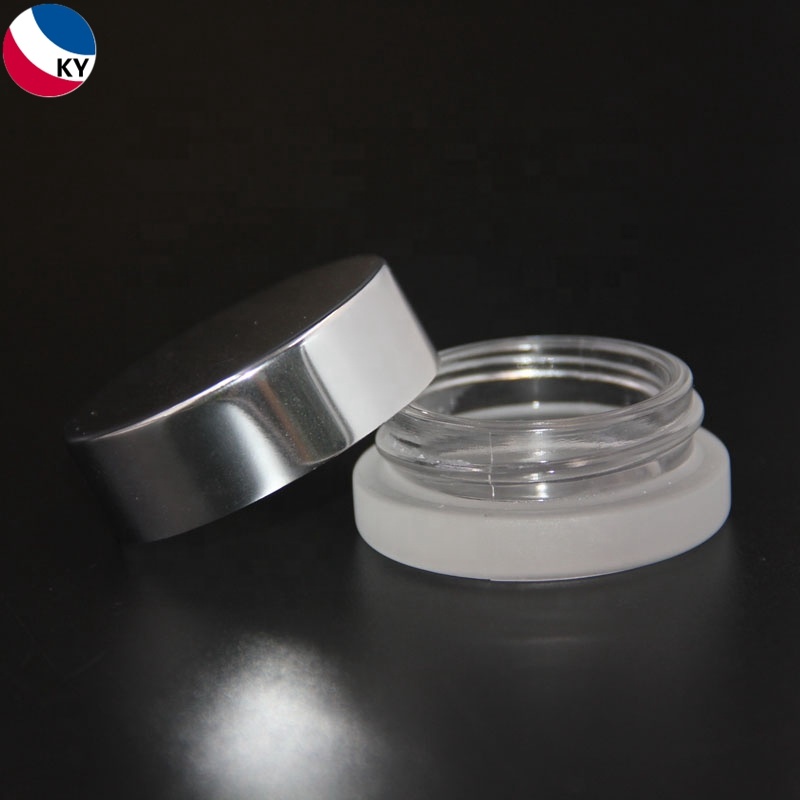 Mini Empty Jar Clear Frosted Round Fat Glass 2ml 3 Ml 5 Ml 8 Ml 10 Ml Plastic Skin Care Cream