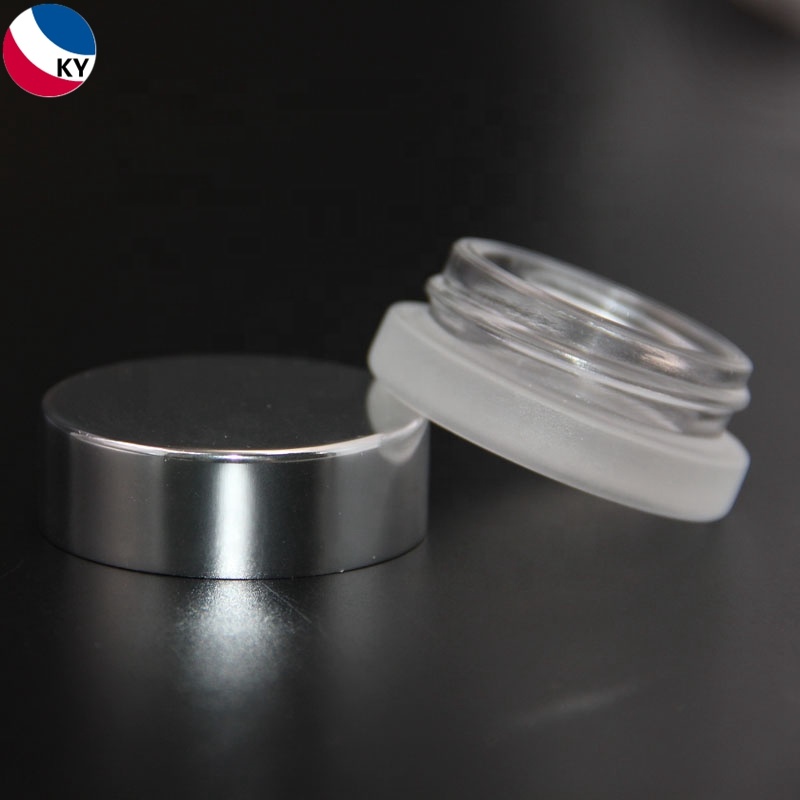 Mini Empty Jar Clear Frosted Round Fat Glass 2ml 3 Ml 5 Ml 8 Ml 10 Ml Plastic Skin Care Cream