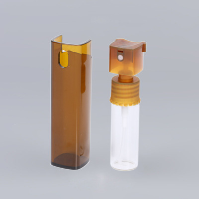 Mini Empty Refillable Square Makeup Cosmetic Essential Oils Glass Mist Spray Bottles