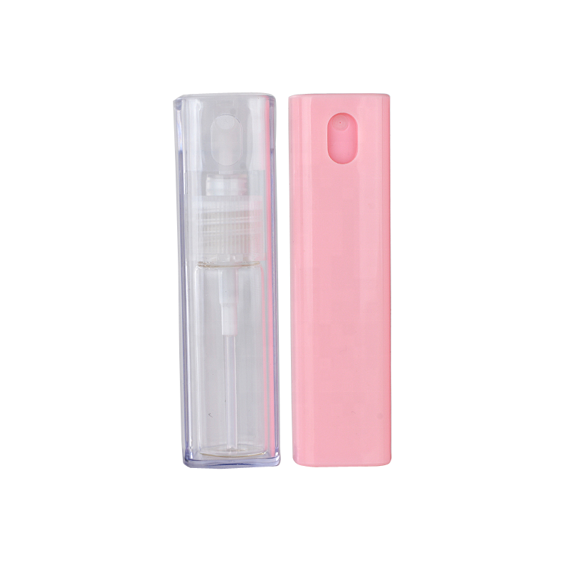 Mini Empty Refillable Square Makeup Cosmetic Essential Oils Glass Mist Spray Bottles