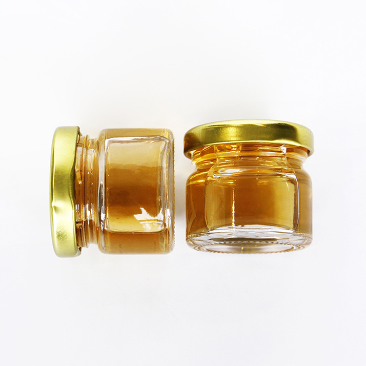Mini Glass Empty Honey Jars 30ml 50ml 80ml 100ml Wholesale for honey and spicy packaging