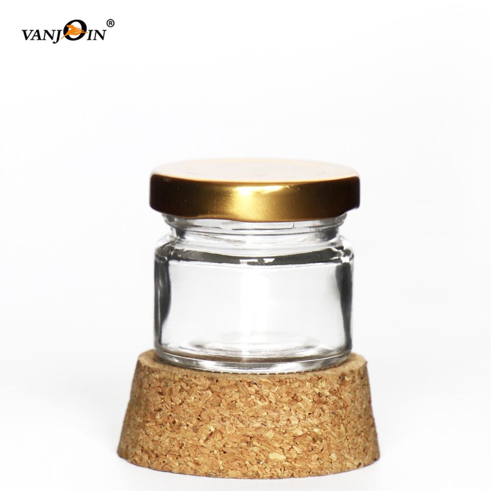 Mini Glass Empty Honey Jars 30ml 50ml 80ml 100ml Wholesale for honey and spicy packaging