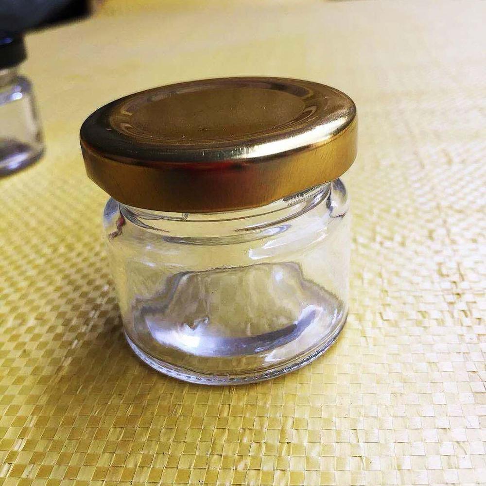Mini Glass Empty Honey Jars 30ml 50ml 80ml 100ml Wholesale for honey and spicy packaging