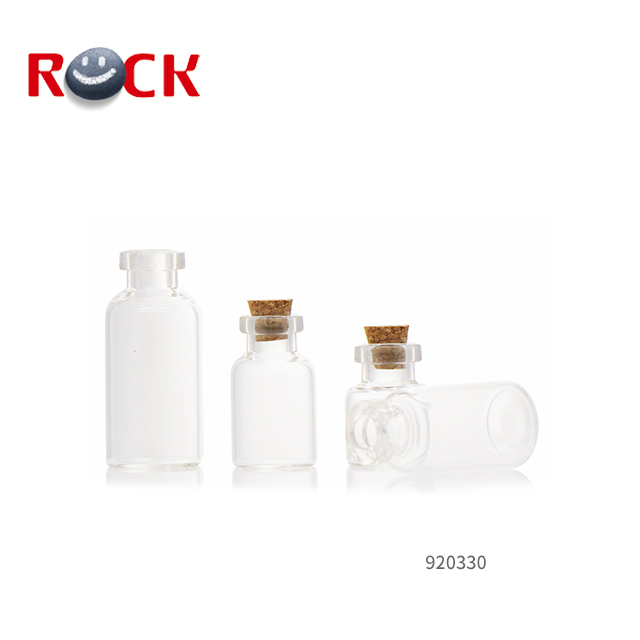 Mini Glass Essential Oil Bottle With Cork Top 1ml 2ml 3ml 5ml