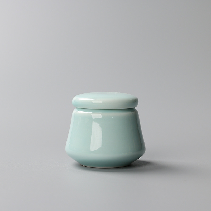 Mini Handmade Vintage Colorful Rouge Ceramic Cream Jar