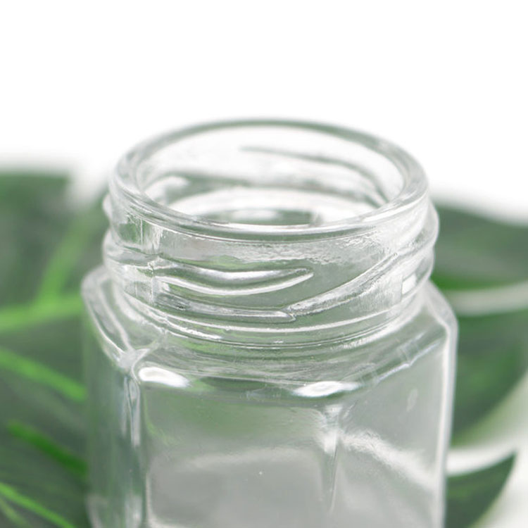 Mini Hexagon Glass Jars (1.5oz) Tiny Hex Jars 3-Tablespoon Capacity Use for candle making jars, spice, party favors, sample