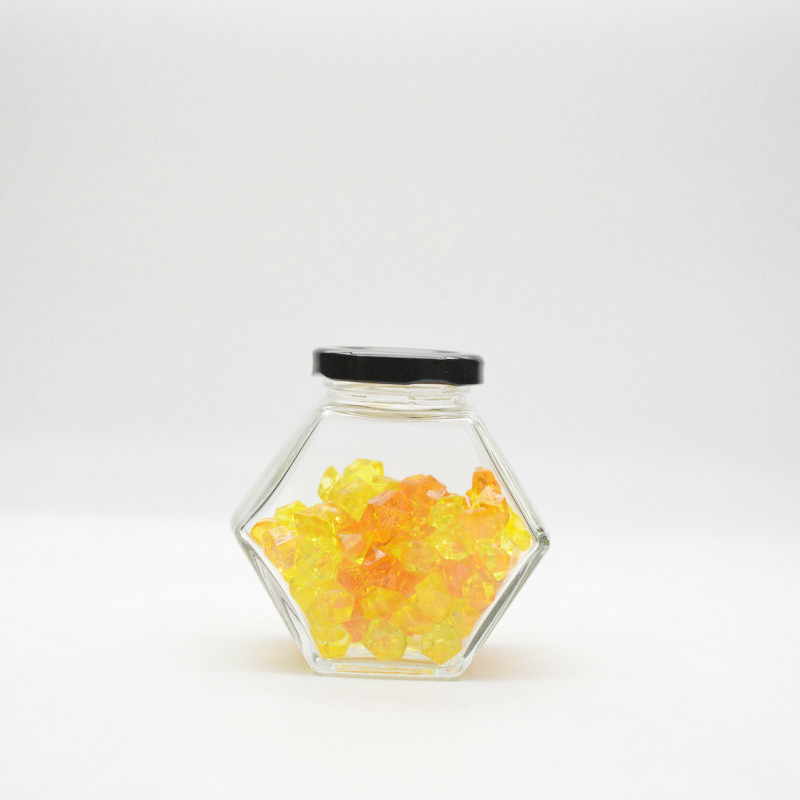 Mini Hexagon Glass Jars Jam Honey Wedding Favors Shower Favors Baby Foods DIY Magnetic Spice Jars