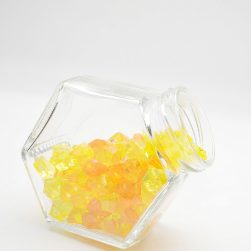 Mini Hexagon Glass Jars Jam Honey Wedding Favors Shower Favors Baby Foods DIY Magnetic Spice Jars
