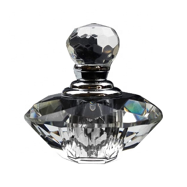 Mini Portable Refillable Crystal Glass Perfume Bottles Simple Essential Oil Bottle Decoration