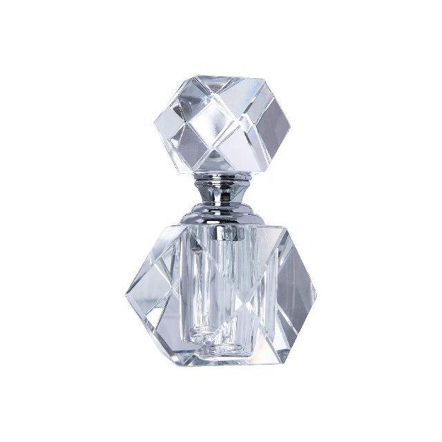 Mini Portable Refillable Crystal Glass Perfume Bottles Simple Essential Oil Bottle Decoration