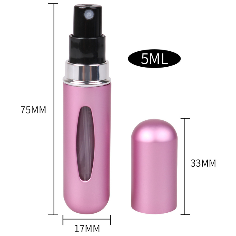 Mini Portable Refillable Perfume Spray Bottle Marbling Aluminum Makeup Water Atomizer Bottle Empty Container Travel Bottle Tool